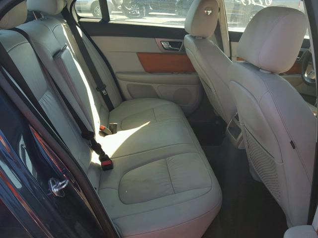 SAJWA0FA1AHR56843 - 2010 JAGUAR XF LUXURY BLUE photo 6