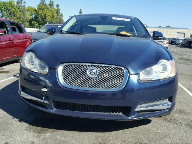 SAJWA0FA1AHR56843 - 2010 JAGUAR XF LUXURY BLUE photo 9