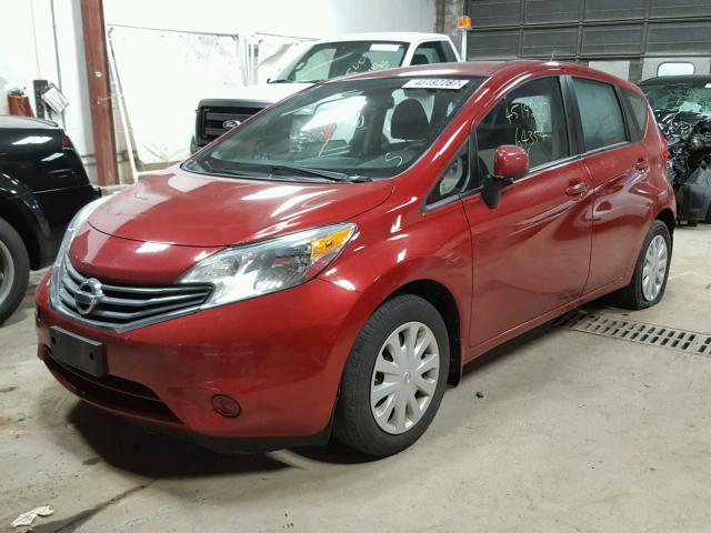 3N1CE2CP0EL396530 - 2014 NISSAN VERSA NOTE RED photo 2