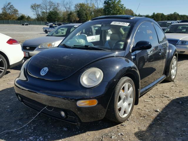 3VWDD21C63M423352 - 2003 VOLKSWAGEN NEW BEETLE BLACK photo 2