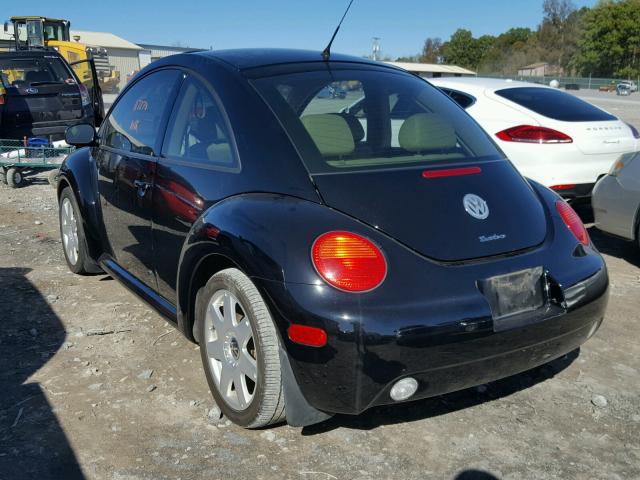 3VWDD21C63M423352 - 2003 VOLKSWAGEN NEW BEETLE BLACK photo 3