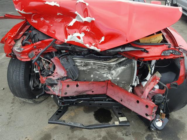 2G1FB1E31E9164117 - 2014 CHEVROLET CAMARO LT RED photo 7