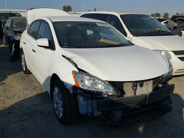 3N1AB7AP2FY332364 - 2015 NISSAN SENTRA S WHITE photo 1