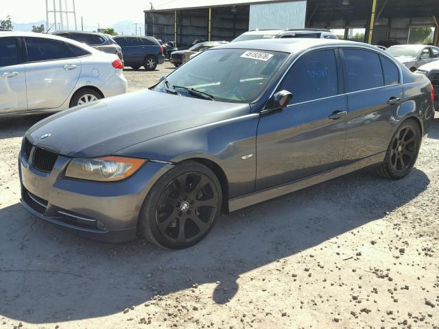 WBAVB73517PA88347 - 2007 BMW 335 I CHARCOAL photo 2