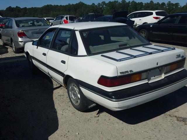 1FAPP36X3MK131522 - 1991 FORD TEMPO GL WHITE photo 3