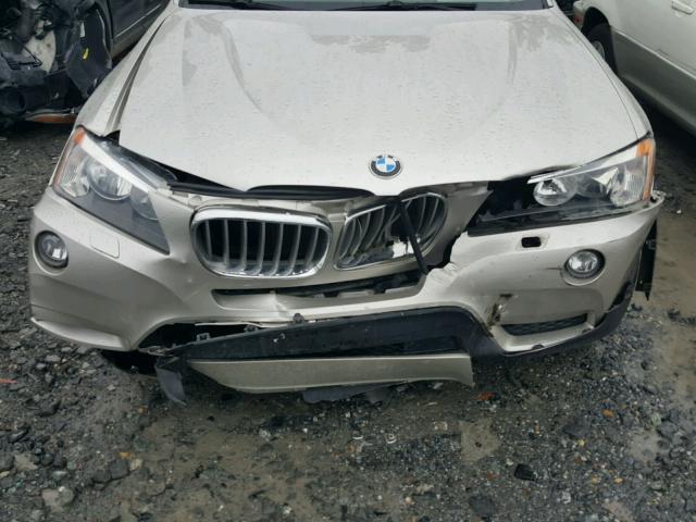 5UXWX9C53E0D17720 - 2014 BMW X3 XDRIVE2 SILVER photo 9