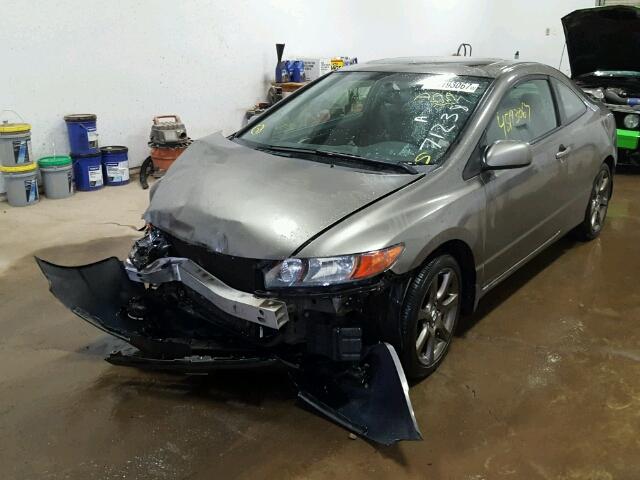 2HGFG21516H712387 - 2006 HONDA CIVIC SI GRAY photo 2