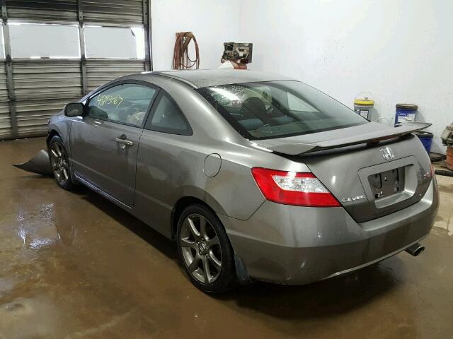 2HGFG21516H712387 - 2006 HONDA CIVIC SI GRAY photo 3