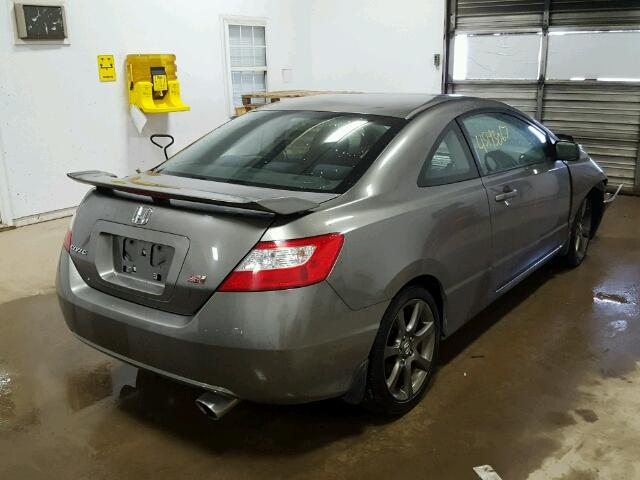 2HGFG21516H712387 - 2006 HONDA CIVIC SI GRAY photo 4