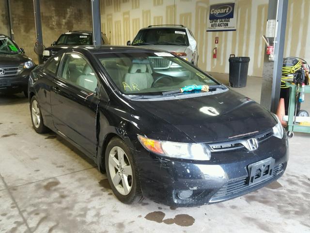 2HGFG12836H504028 - 2006 HONDA CIVIC EX Սև լուսանկար 1