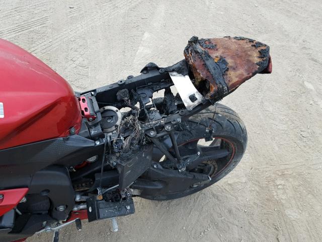 JYARJ12E17A017795 - 2007 YAMAHA YZFR6 L RED photo 9