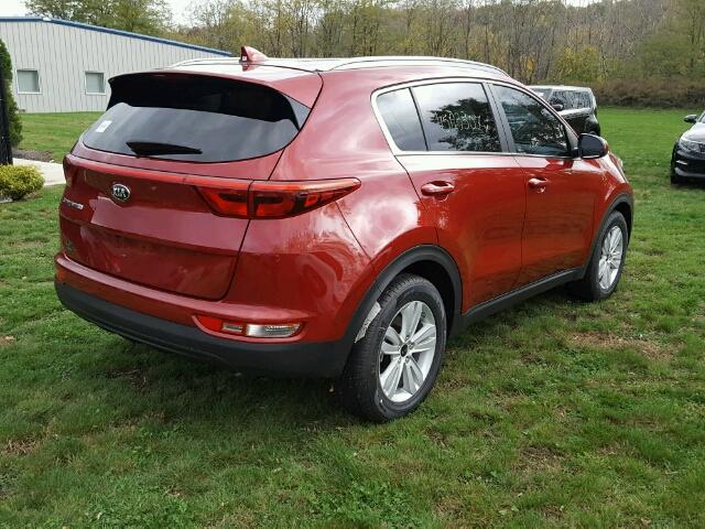 KNDPM3AC1H7271665 - 2017 KIA SPORTAGE RED photo 4