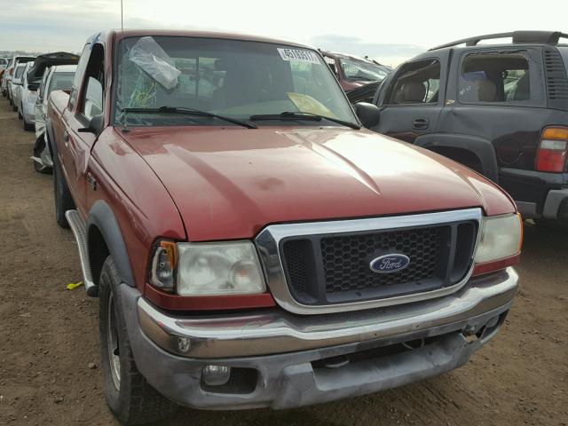 1FTZR45E34PB26570 - 2004 FORD RANGER SUP RED photo 1