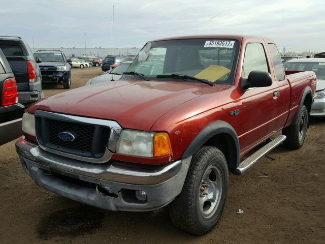 1FTZR45E34PB26570 - 2004 FORD RANGER SUP RED photo 2