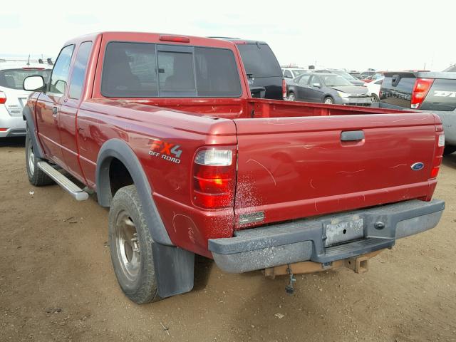 1FTZR45E34PB26570 - 2004 FORD RANGER SUP RED photo 3