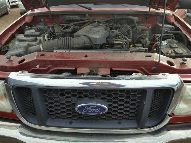 1FTZR45E34PB26570 - 2004 FORD RANGER SUP RED photo 7