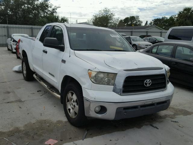 5TBRV54127S451682 - 2007 TOYOTA TUNDRA DOU WHITE photo 1