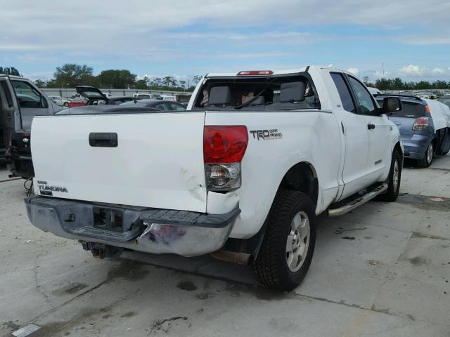 5TBRV54127S451682 - 2007 TOYOTA TUNDRA DOU WHITE photo 4