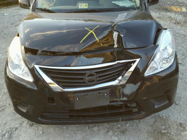 3N1CN7AP5EL806075 - 2014 NISSAN VERSA S BLACK photo 9