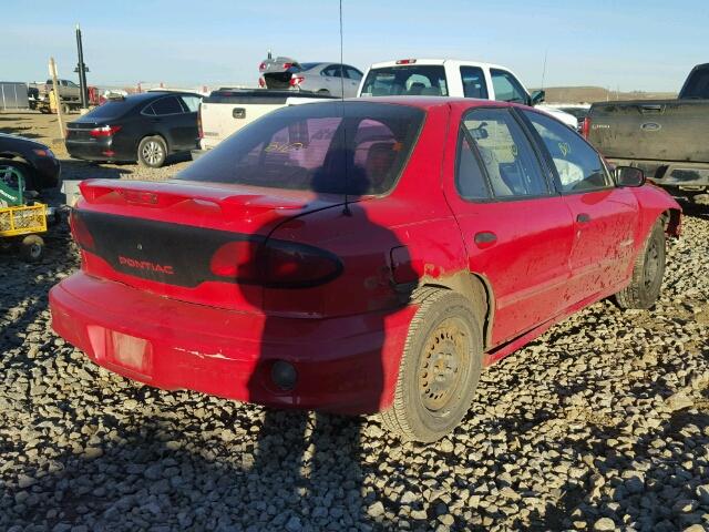 3G2JB5242YS151149 - 2000 PONTIAC SUNFIRE SE RED photo 4