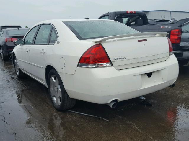 2G1WD58C769240714 - 2006 CHEVROLET IMPALA SUP WHITE photo 3