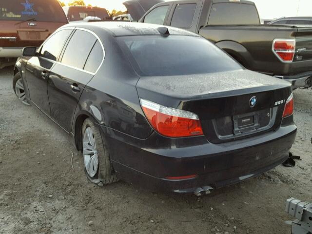 WBANU53539C123377 - 2009 BMW 528 BLACK photo 3