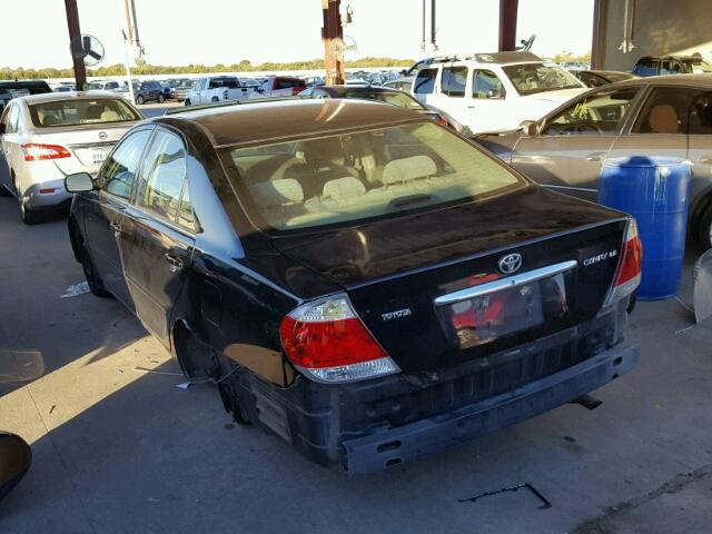 4T1BE32K35U007644 - 2005 TOYOTA CAMRY BLACK photo 3