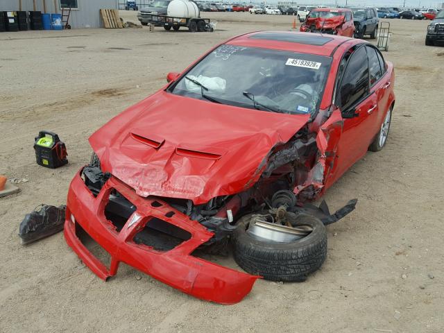 6G2EC57YX9L168818 - 2009 PONTIAC G8 GT RED photo 2