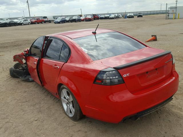 6G2EC57YX9L168818 - 2009 PONTIAC G8 GT RED photo 3