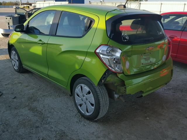 KL8CB6SA3GC584332 - 2016 CHEVROLET SPARK LS GREEN photo 3