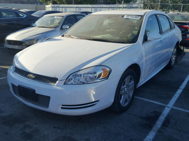 2G1WB5E34G1177906 - 2016 CHEVROLET IMPALA LIM WHITE photo 2