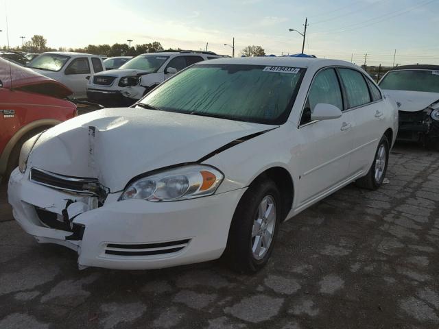 2G1WT58K579142938 - 2007 CHEVROLET IMPALA LT WHITE photo 2