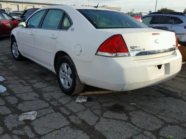 2G1WT58K579142938 - 2007 CHEVROLET IMPALA LT WHITE photo 3