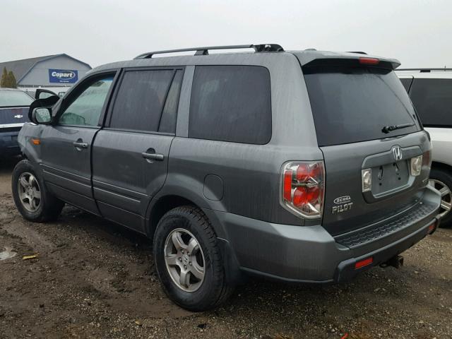 5FNYF185X8B011463 - 2008 HONDA PILOT EXL GRAY photo 3