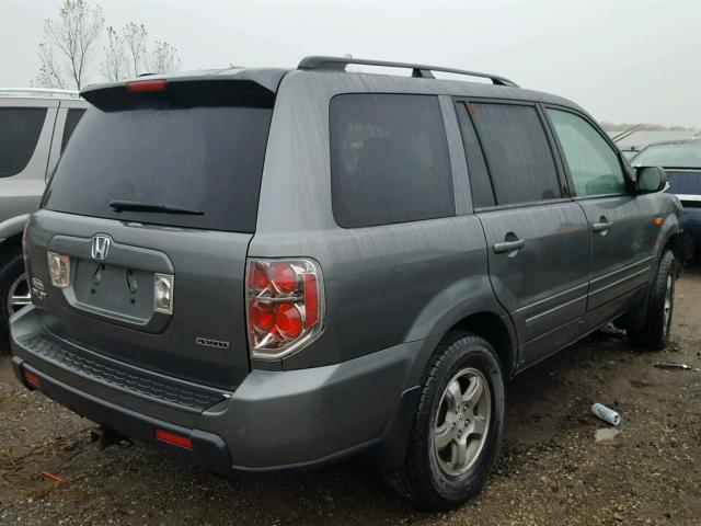 5FNYF185X8B011463 - 2008 HONDA PILOT EXL GRAY photo 4