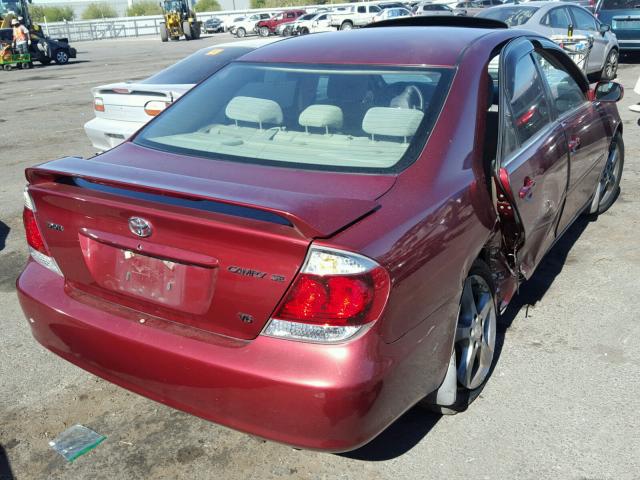 4T1BA32K46U510872 - 2006 TOYOTA CAMRY SE MAROON photo 4