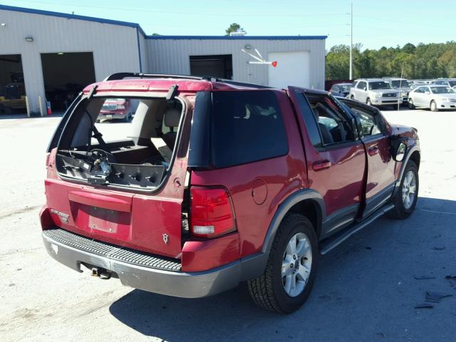 1FMZU63W14UA67795 - 2004 FORD EXPLORER X MAROON photo 4