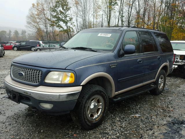 1FMPU18L9XLB17281 - 1999 FORD EXPEDITION BLUE photo 2