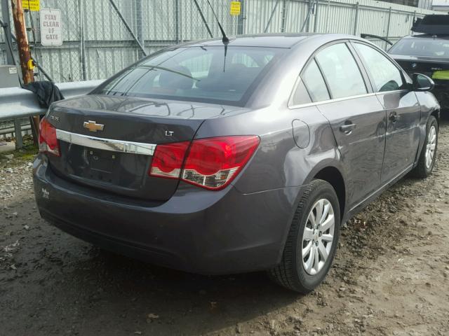 1G1PF5S97B7101965 - 2011 CHEVROLET CRUZE LT GRAY photo 4