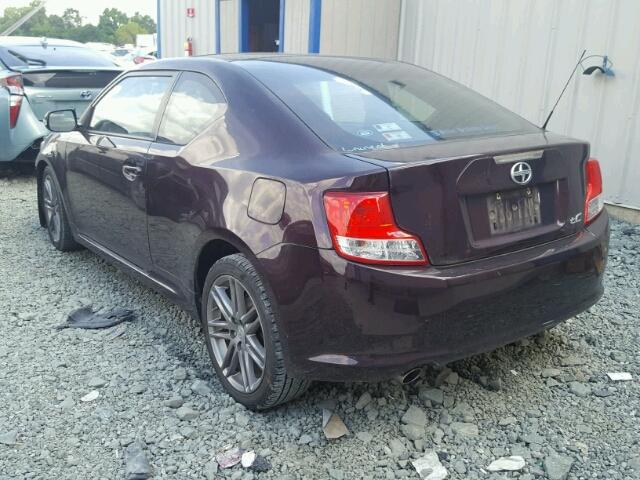 JTKJF5C73C3033403 - 2012 TOYOTA SCION TC 栗色 照片 3