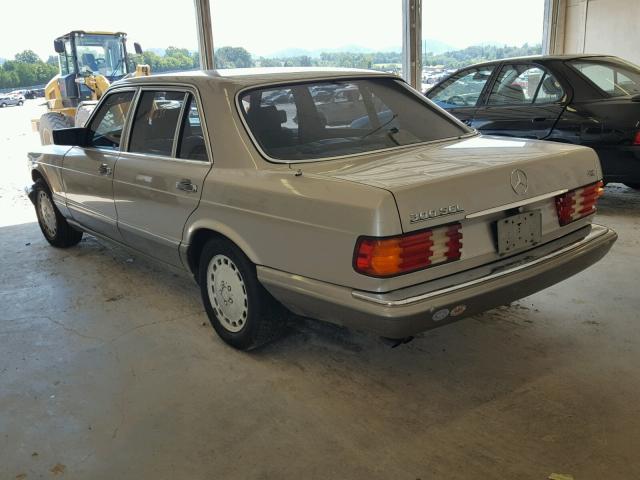 WDBCA25E3MA592390 - 1991 MERCEDES-BENZ 300 SEL TAN photo 3