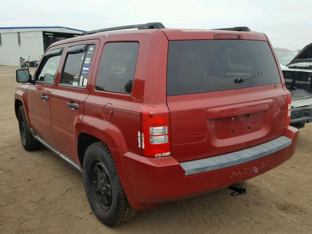 1J8FF28W88D572427 - 2008 JEEP PATRIOT SP MAROON photo 3