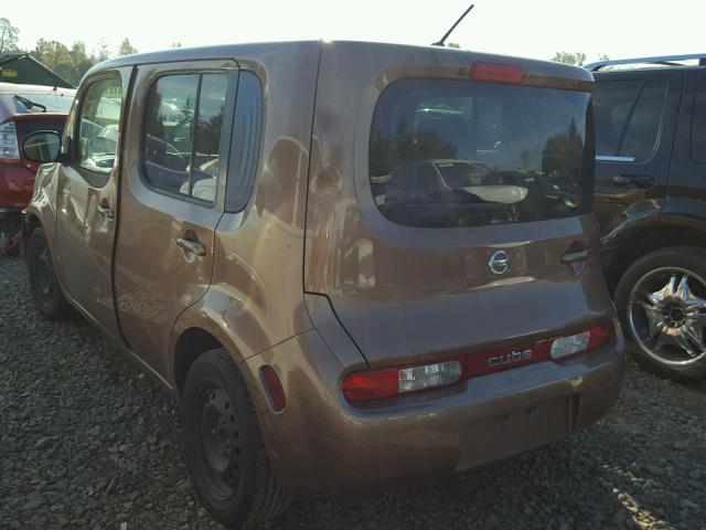 JN8AZ2KR0BT208497 - 2011 NISSAN CUBE BASE BROWN photo 3