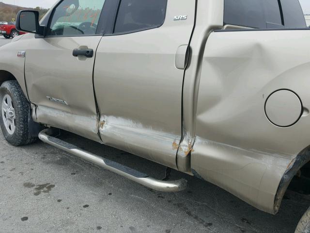 5TFBV54148X064023 - 2008 TOYOTA TUNDRA DOU GOLD photo 9