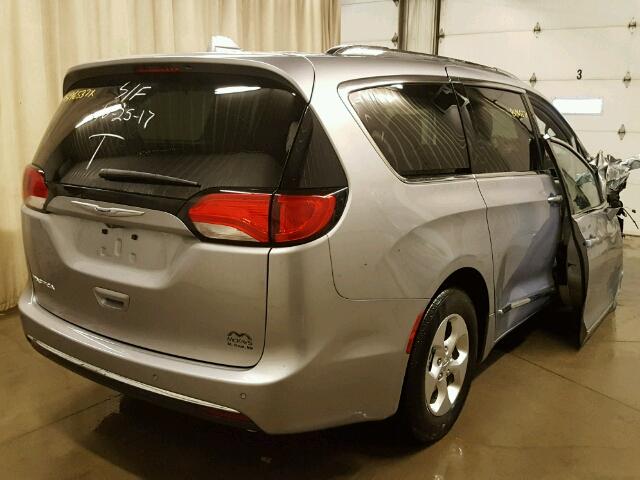 2C4RC1EG0HR635005 - 2017 CHRYSLER PACIFICA T SILVER photo 4