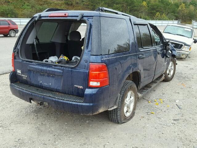 1FMDU73K85ZA11869 - 2005 FORD EXPLORER X BLUE photo 4