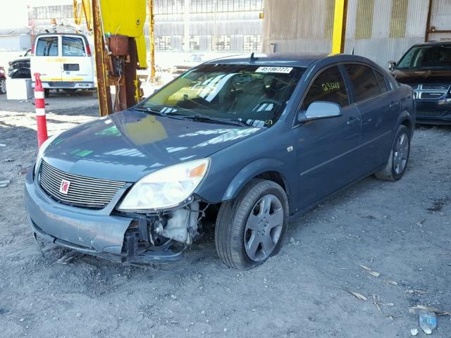 1G8ZS57N78F133101 - 2008 SATURN AURA GRAY photo 2