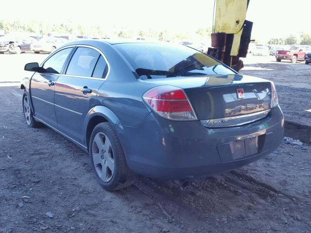 1G8ZS57N78F133101 - 2008 SATURN AURA GRAY photo 3