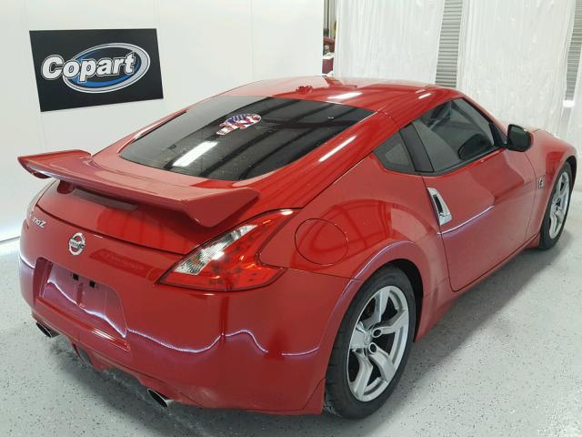 JN1AZ44E59M401074 - 2009 NISSAN 370Z RED photo 4