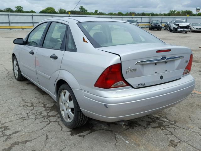 1FAFP38381W121952 - 2001 FORD FOCUS ZTS GRAY photo 3